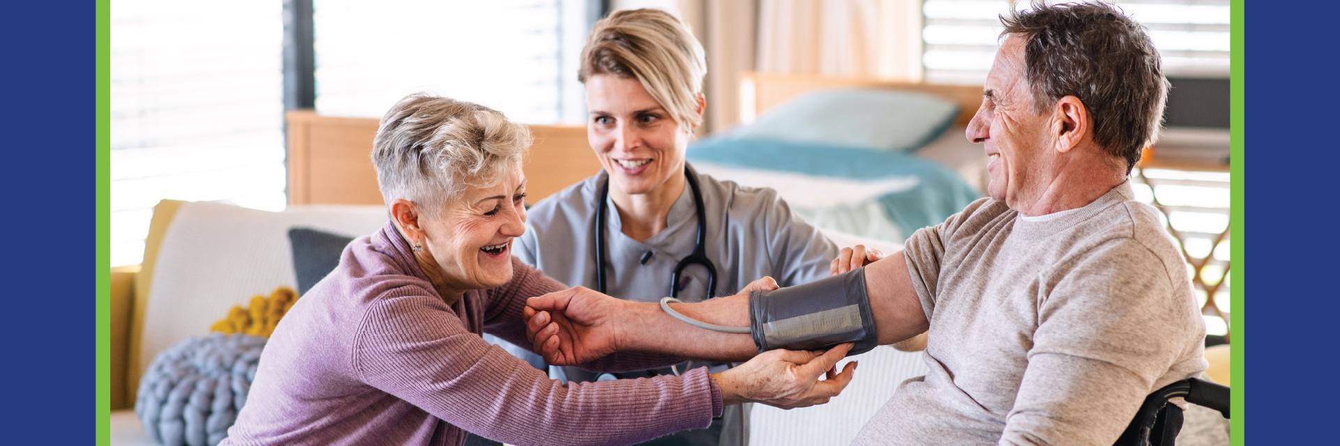 Nursing hugging resident